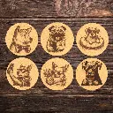 Dog Edition Korkuntersetzer – Ø10cm