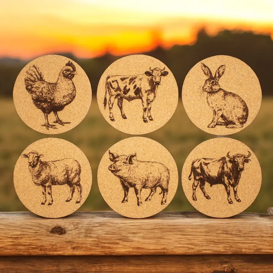 [EvGe-La-210] Hoftier Edition Korkuntersetzer – Ø10cm